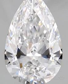 diamante naturale da 0,74 carati  colore D