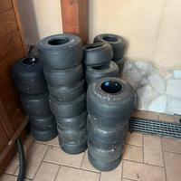 cerchi e gomme kart 60cc/125 + ricambi