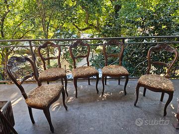 Set Sedie antiche Luigi Filippo