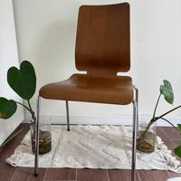 Set 4 sedie in legno vintage anni 60/70