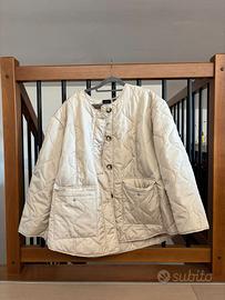 Giacca trapuntata over crema / beige – stile minim
