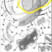 Lunotto posteriore peugeot 208 9673097680 nuovo