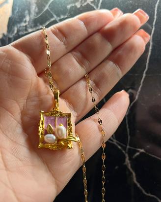 Collana RIVIERA acciaio inox placcato oro