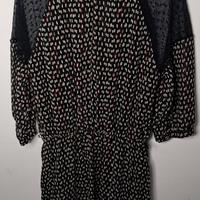 vestito donna con inserti in pizzo nero taglia 44 