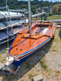 barca a vela in legno, cantieri colombo menaggio