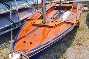 barca a vela in legno, cantieri colombo menaggio