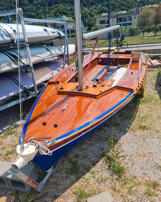 barca a vela in legno, cantieri colombo menaggio
