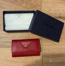 Prada Portachiavi 6 Ganci Rosso