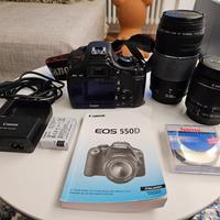 Canon EOS 550D obiettivi 18-55 e 75-300