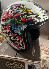 Casco Jet Premier Vintage GR8 L con visiera