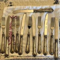 Lotto 12 posate argento 800 Solingen