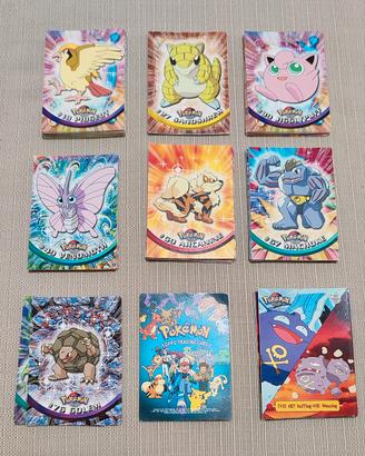 Lotto 61 carte Pokémon Topps Serie 1 (1999)