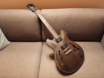 Ibanez AS53-TKF Transparent Black Flat - UPGRADE