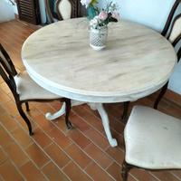 TAVOLO SHABBY ANTICATO ALLUNGABILE 