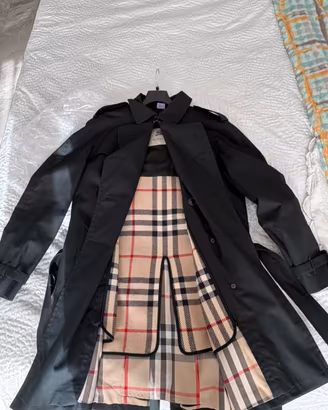 Trench burberry tg 50 con imbottitura lana