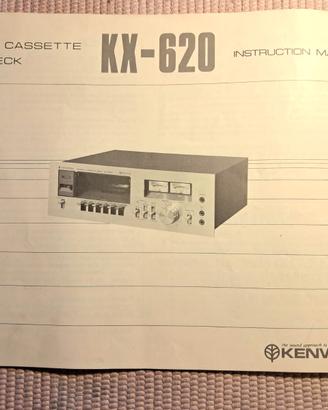 Manuale originale Kenwood KX-620 anni '70