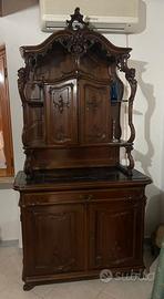 Credenza d’epoca con alzata - Barocco fine ‘800