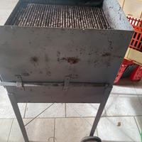 Griglia acarbonella e fornello a pietra lavica