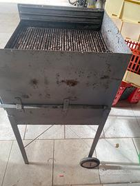 Griglia acarbonella e fornello a pietra lavica