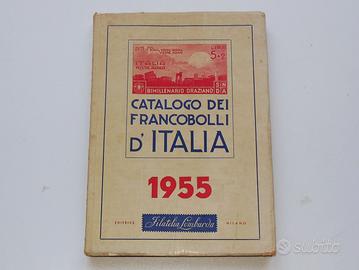 Catalogo dei francobolli d' Italia 1955 vintage