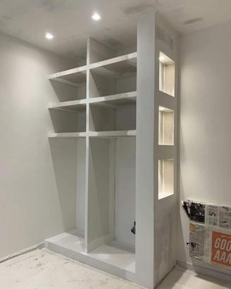 Cabina armadio in cartongesso