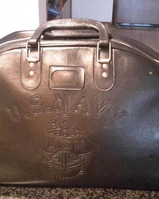 Borsa in pelle della marina militare US -WW2