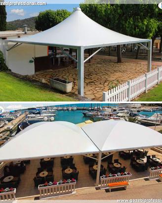 Gazebo copertura pesante certificato uso pubblico