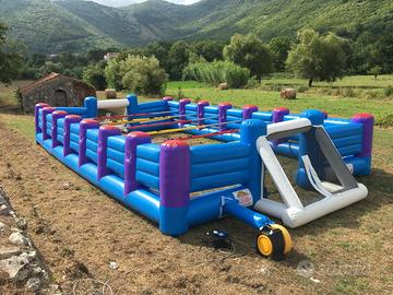 calcio balilla umano