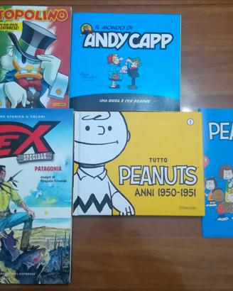 Tex, Topolino, Peanuts, Andy Capp