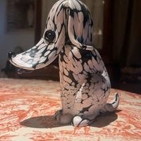 Statuetta cane Archimede Seguso Murano vetro