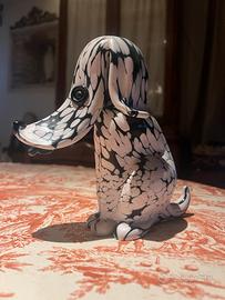 Statuetta cane Archimede Seguso Murano vetro