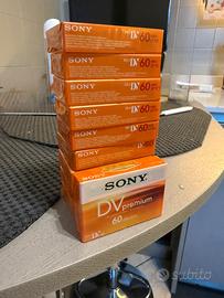 10 MiniDV SONY Premium 60 min LP90 NUOVE SIGILLATE