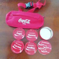 Marsupio Coca Cola + sottobicchieri con contenitor
