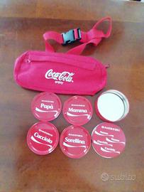 Marsupio Coca Cola + sottobicchieri con contenitor