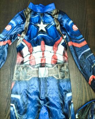 Vestito carnevale Capitan America 8 anni
