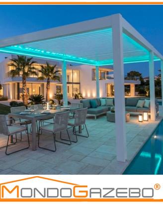 Pergola bioclimatica professionale 3x4 motore led