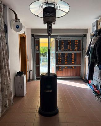 STUFA DA ESTERNO FUNGO A GAS MAURER CON RUOTE