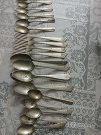 Servizio di posate antico argento tedesco