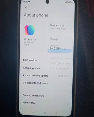 Redmi Note 10  128Giga