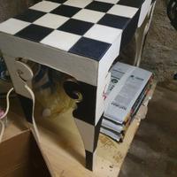 scrivania in vera pelle