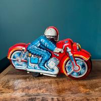 Motocicletta latta collezione vintage Japan
