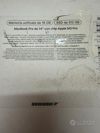 Macbook pro 14 pollici a2992