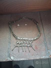 Bracciald collana argento indiano.
