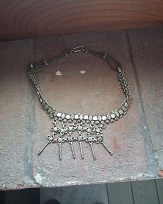 Bracciald collana argento indiano.