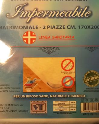 coprimaterasso matrimoniale con cerniera