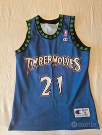 Canotta originale NBA Minnesota Timb. K. Garnet 21