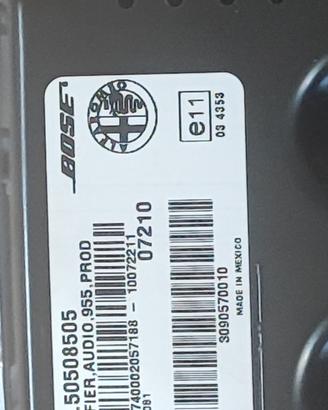 Amplificatore Bose Alfa Romeo Mito/Giulietta 