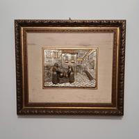 Altorilievo rivestito in argento 