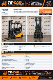 carrello elevatore jungheinrich efg 320 20q