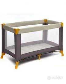 Lettino da viaggio Giordani 120x60cm con materasso